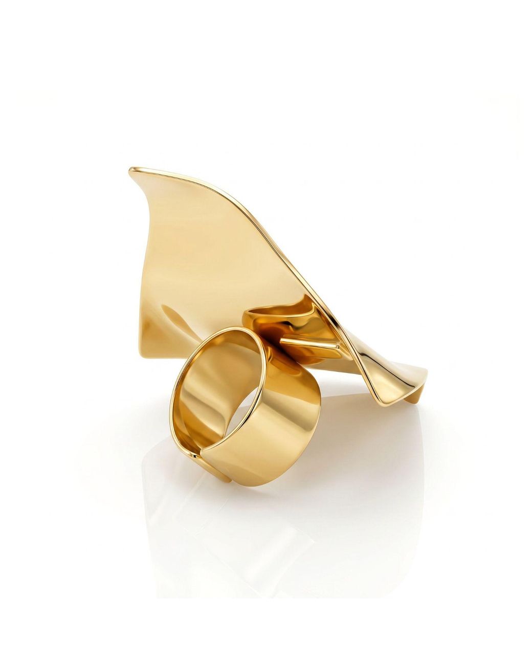 Jaredjamin Yellow Whitney Wave Ring