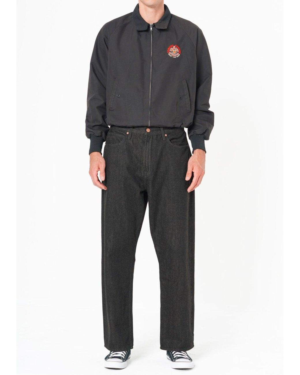 NOEND Gray Noend Straight Selvedge Jeans for men