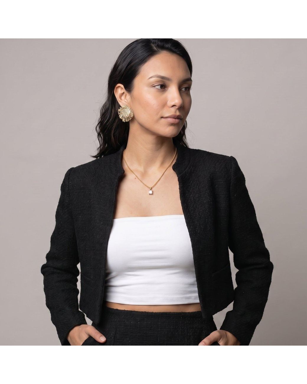 Uchi and Soto Metallic Kin Statement Stud Earrings