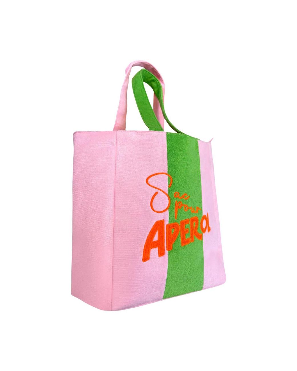 Lilly Loves Green Sac Pour Aperol Terry Beach Bag