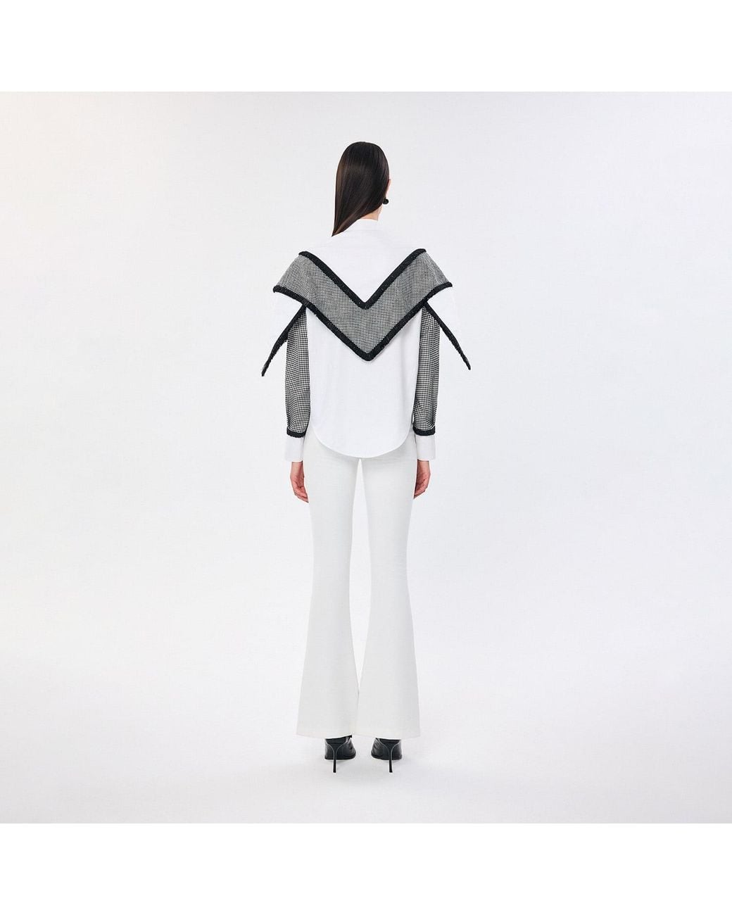 Saint Ones Black Eta Fringed Shirt