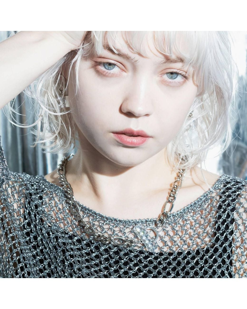 Iostudio Metallic Glam Chain Mantel Necklace