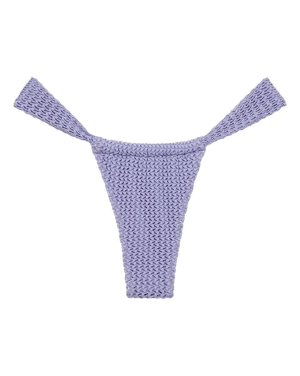Montce Purple Crochet Sandra Bikini Bottom