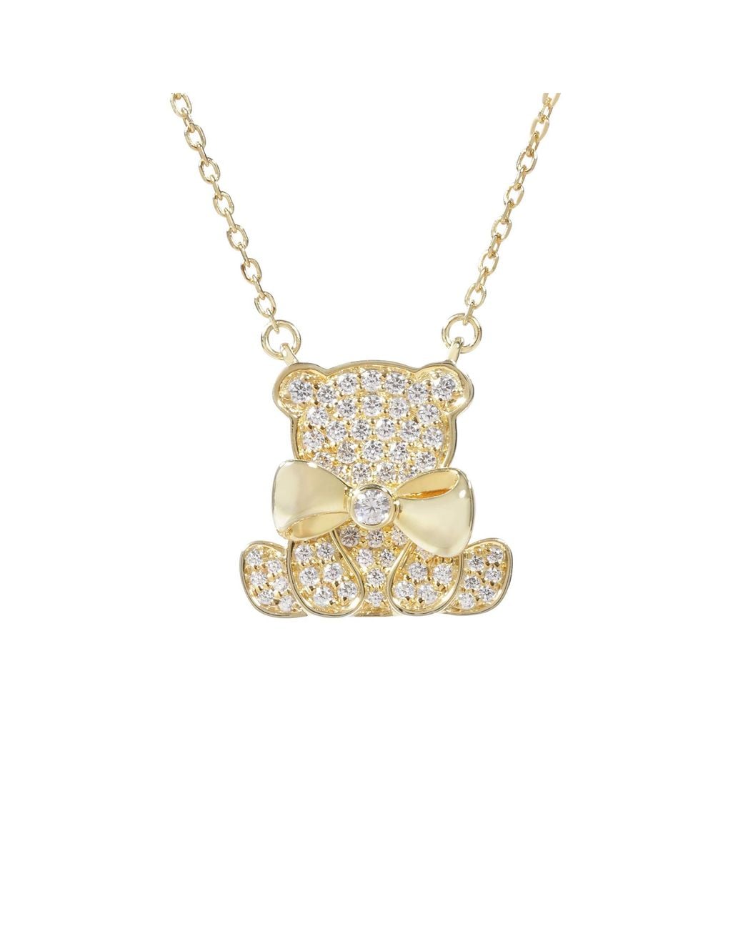 Arte Madrid White Circus Bear Necklace