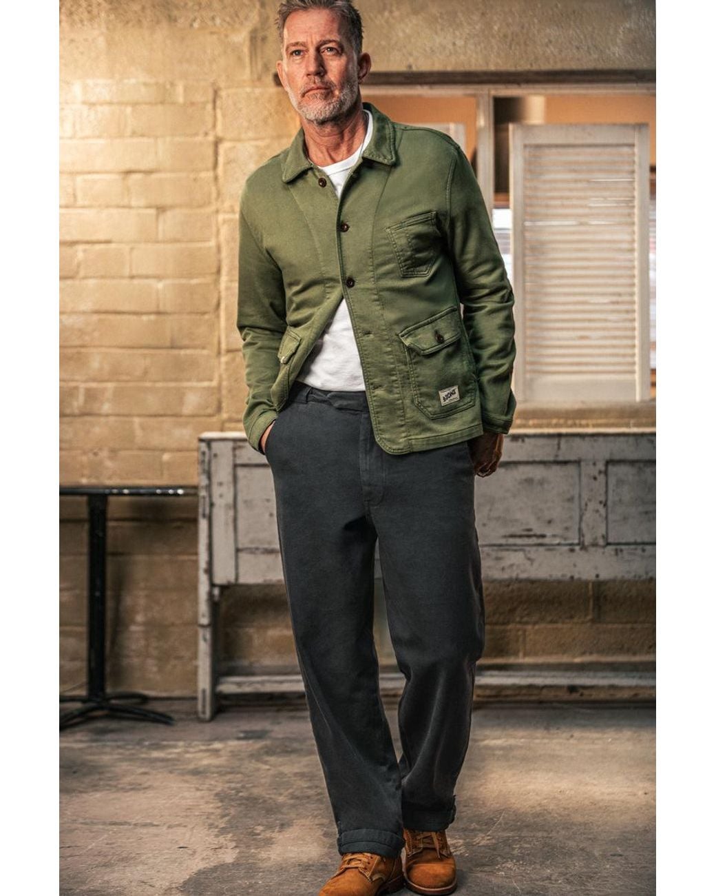 &SONS Trading Co Gray Easy Chino Faded for men