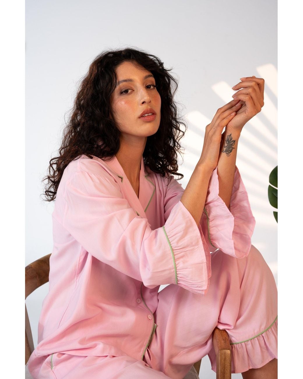 Carolina Benoit Pink Luxury Bamboo Pajama Set