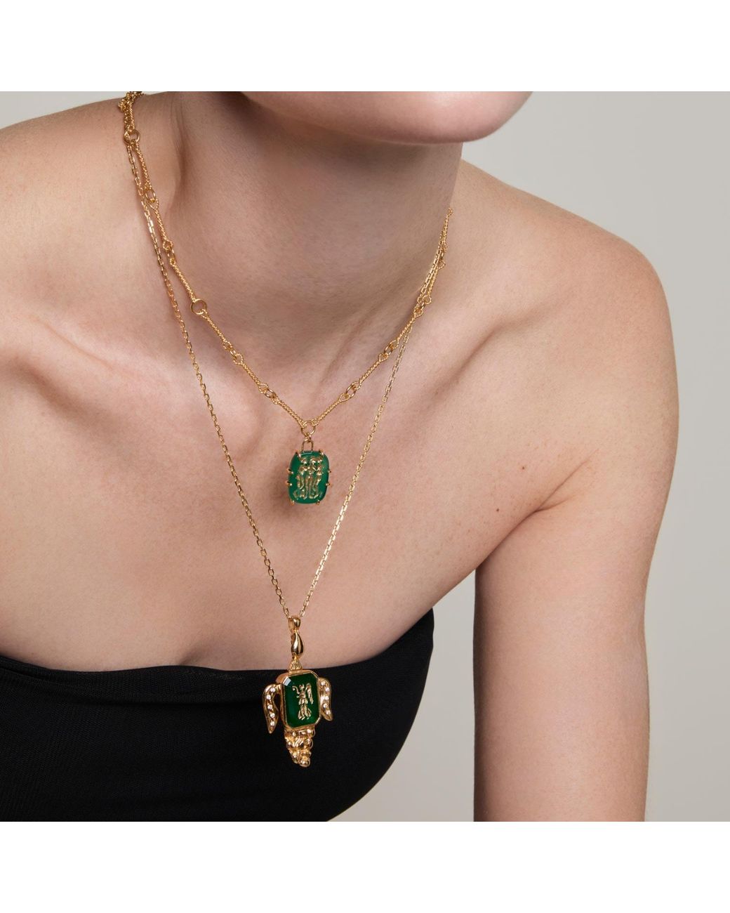 Ece London Metallic The Victoria Medallion Necklace