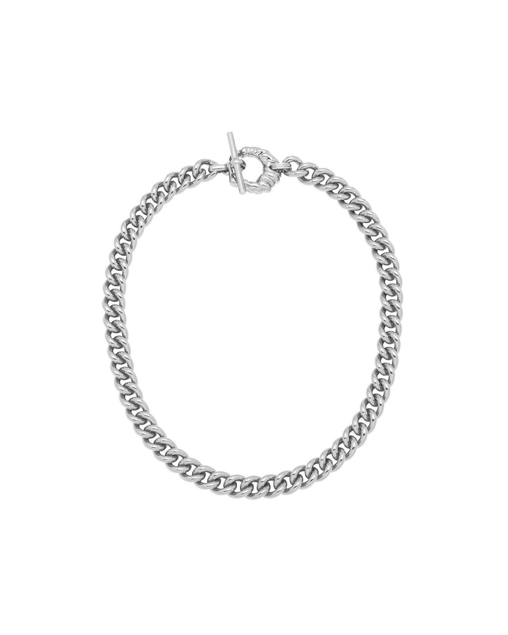 Potoska Metallic Kyma Maxi Chain Necklace