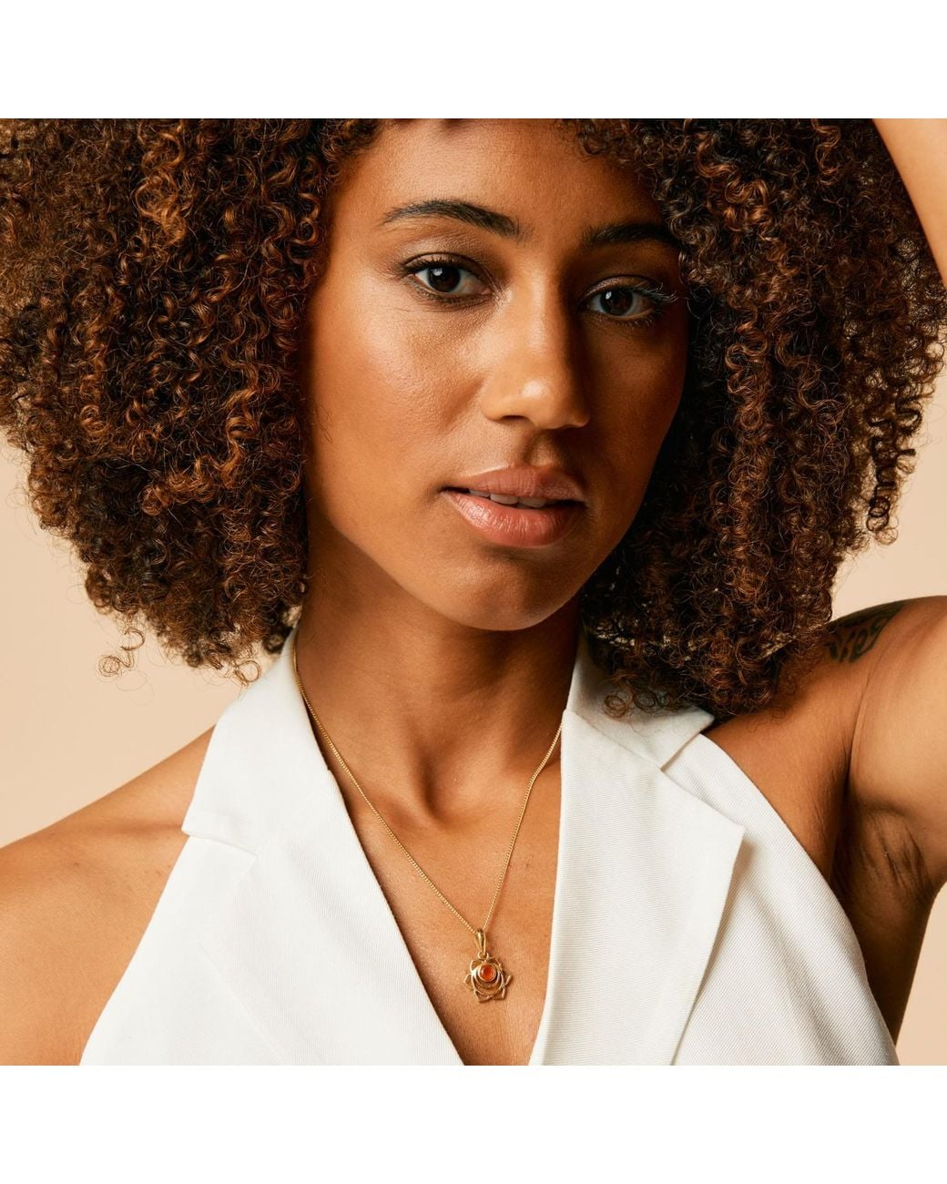 Charlotte's Web Jewellery Metallic Sacral Chakra Necklace