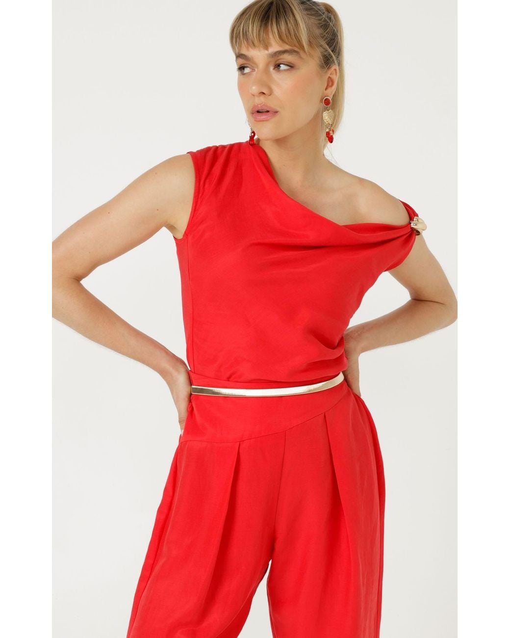 SACHA DRAKE Red Cyprus Top