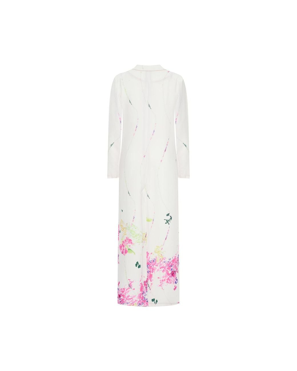Roqaia Fashion House White Blossom Breeze Kaftan