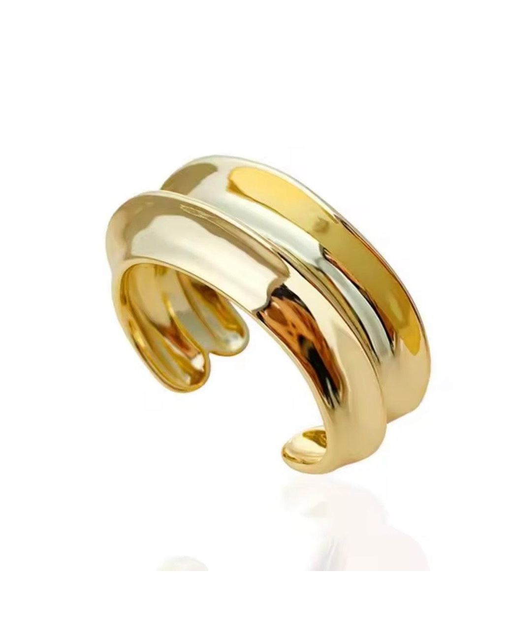 Adriana Pappas Designs Metallic Double Statement Cuff
