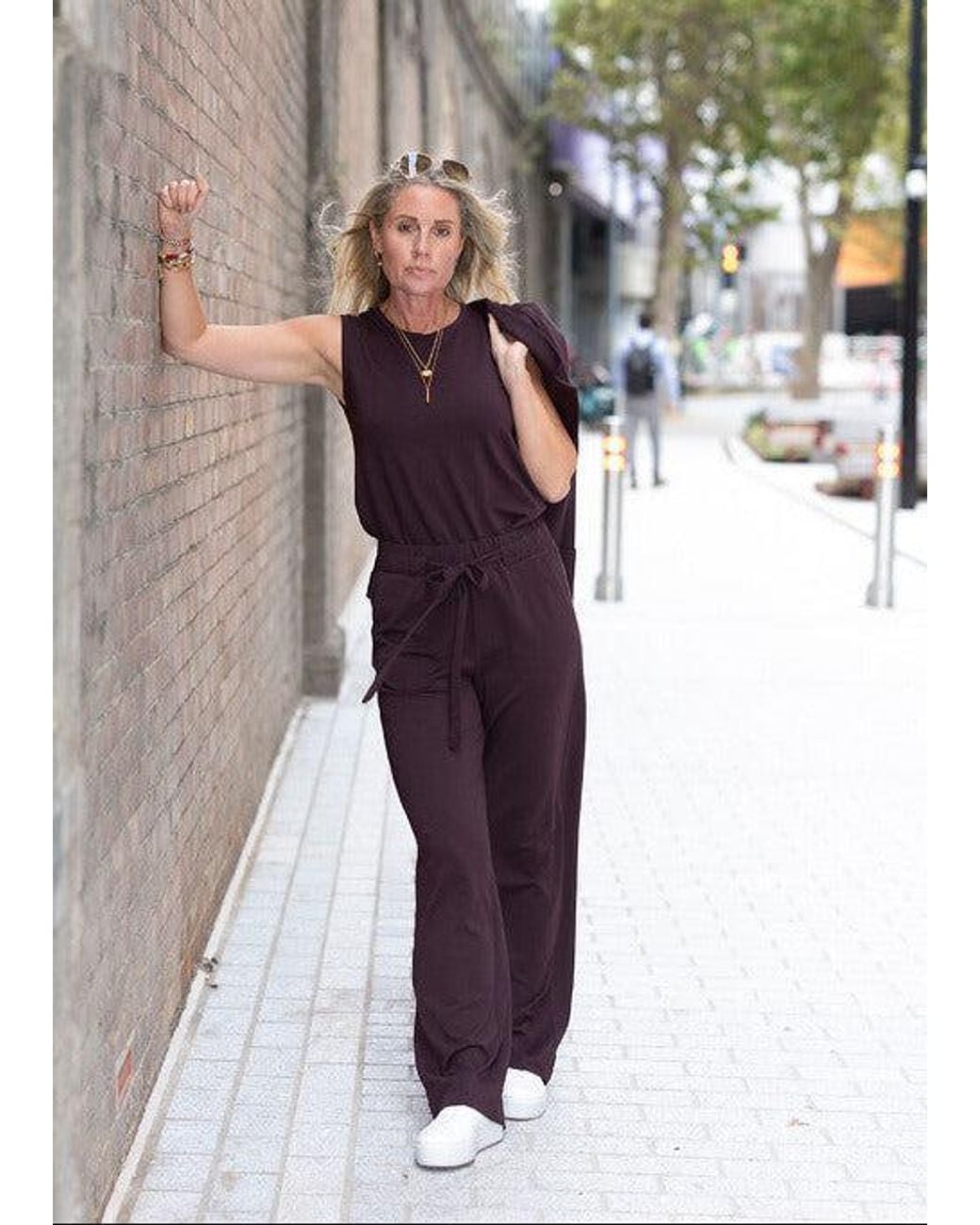 Weartwo London Purple Hero Sleeveless Top, Burgundy