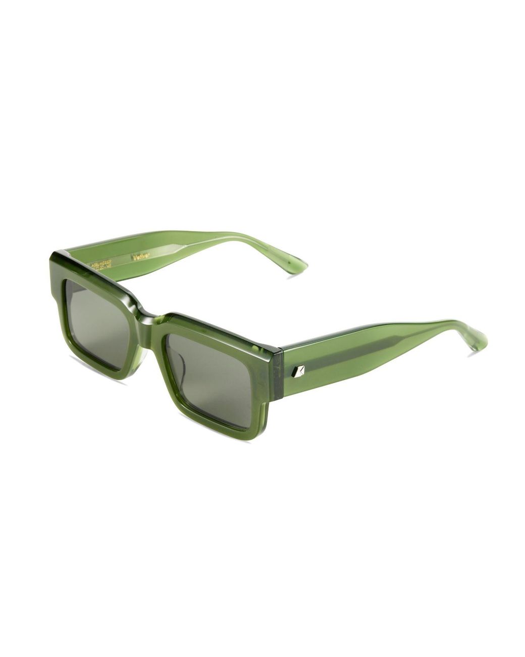 The Avantguard Green Vetiver Moss Square Sunglasses