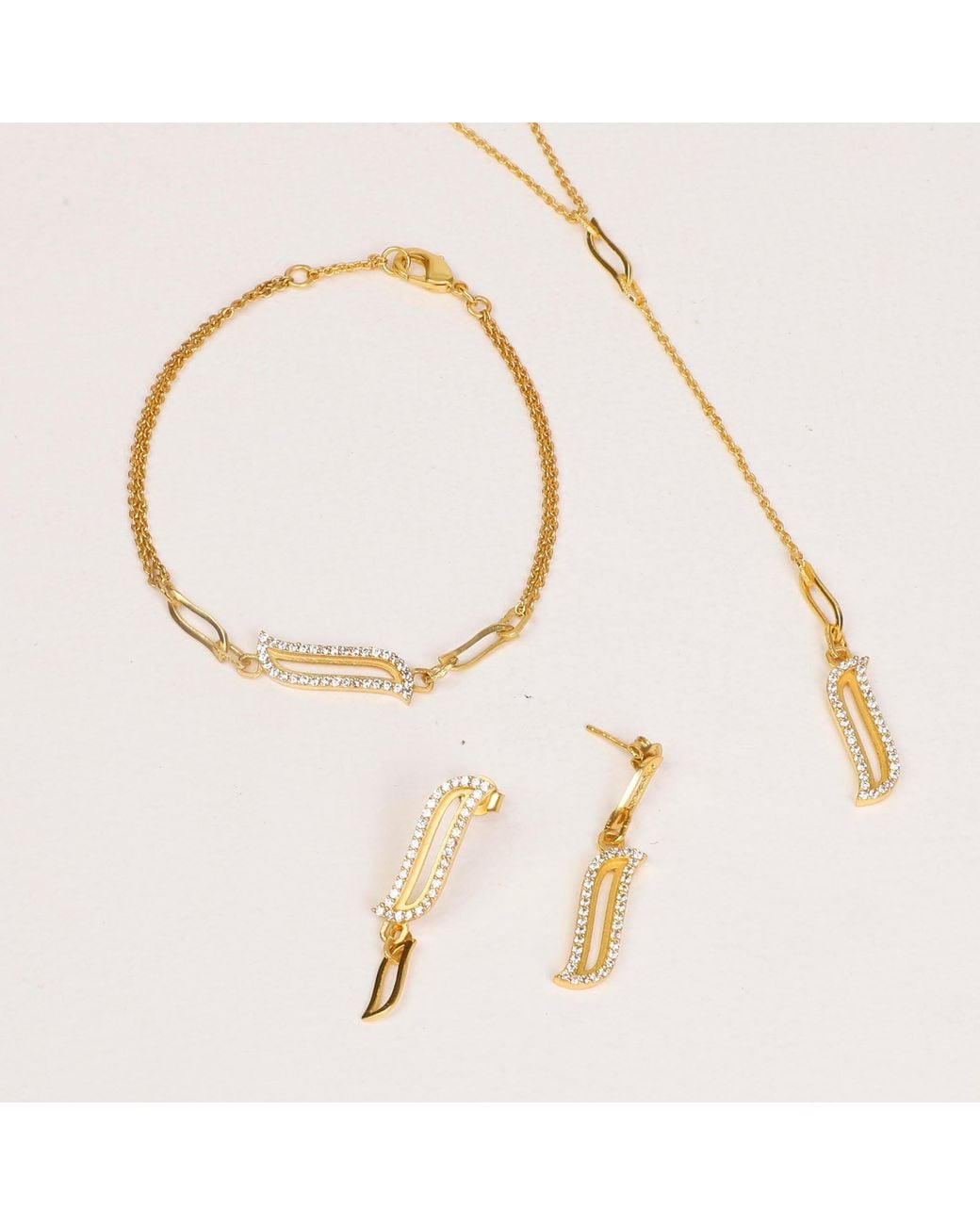 Lila Rasa Metallic Lariat Necklace