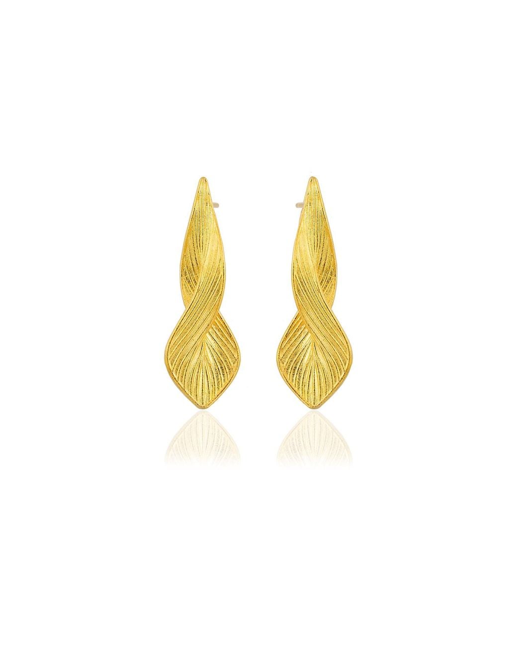 Milou Jewelry Yellow Infinity Earrings
