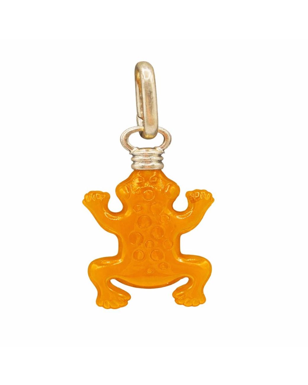 Michael Nash Jewelry Orange Ochre Frog Charm