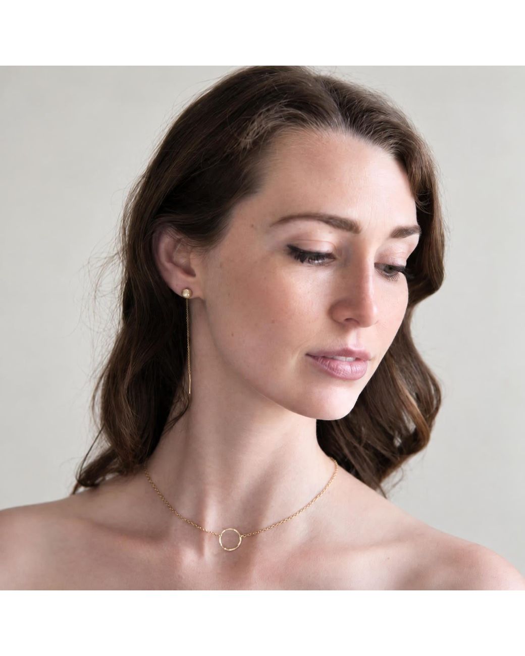 Heather Hawkins Jewelry White Speedway Four Millimeter Gemstone Threader Post Earrings