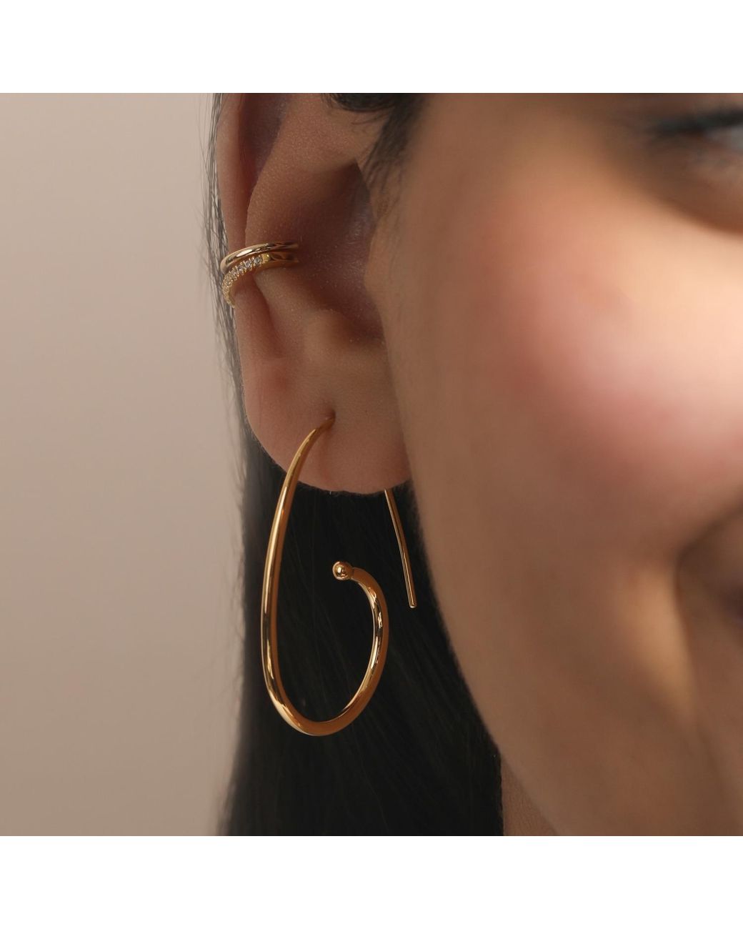 Preeti Sandhu Metallic Loop Hoops