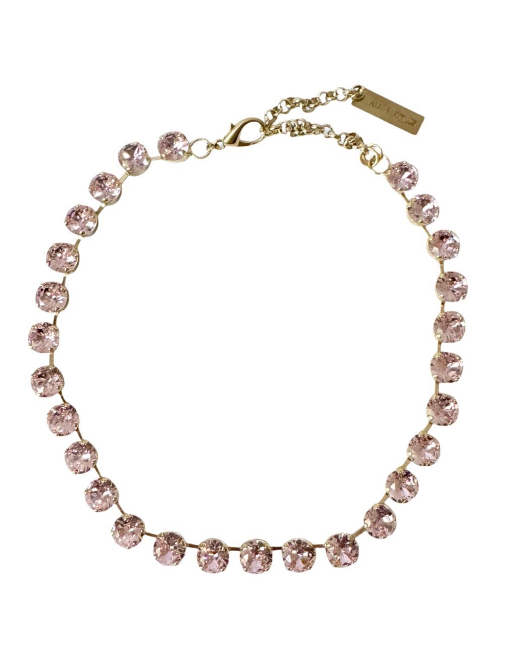 Laura Gray Black Adjustable Light Crystal Riviera Necklace