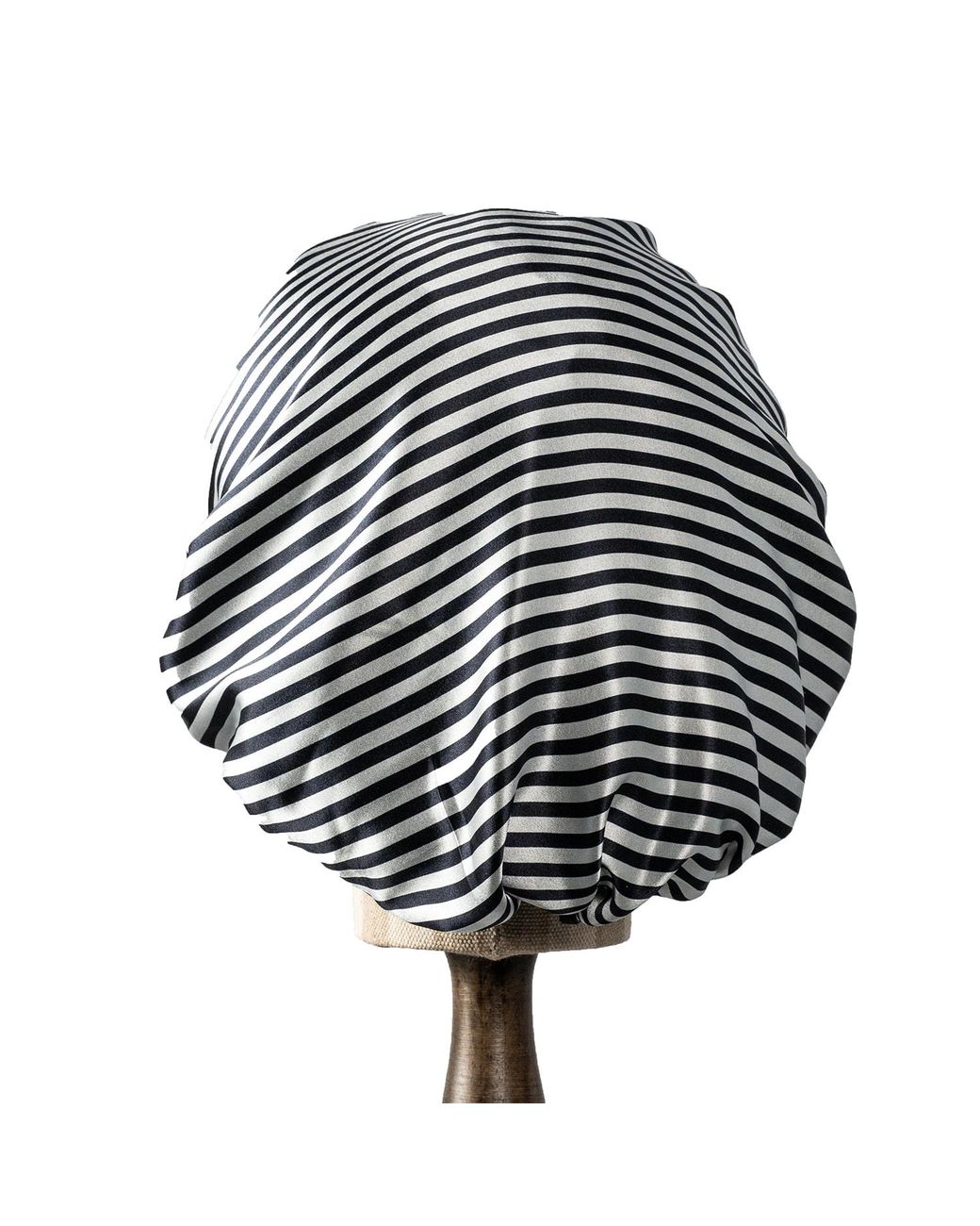 Soft Strokes Silk Blue Pure Mulberry Silk Double Layer Bonnet Film Noir