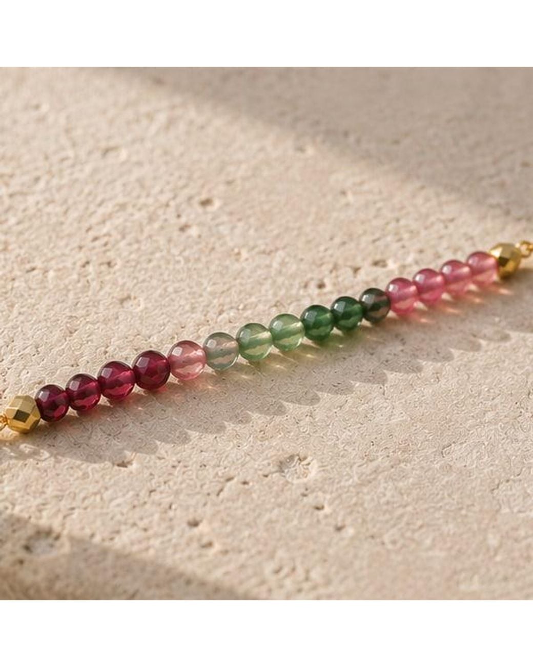 Lalinde Metallic Watermelon Tourmaline Bracelet