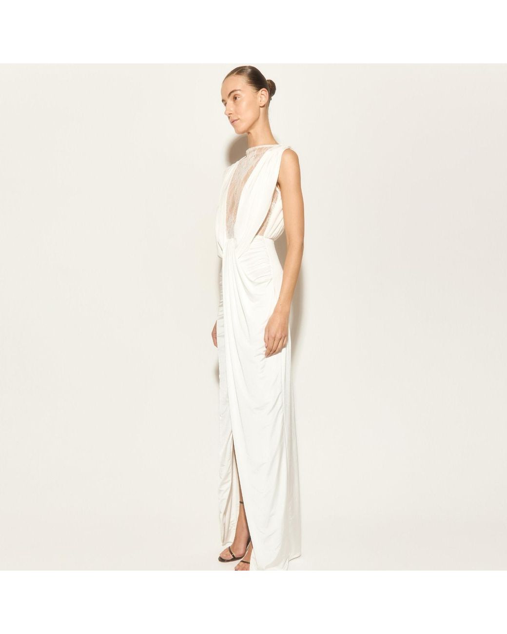 Herfetch White Maxi Amore Dress