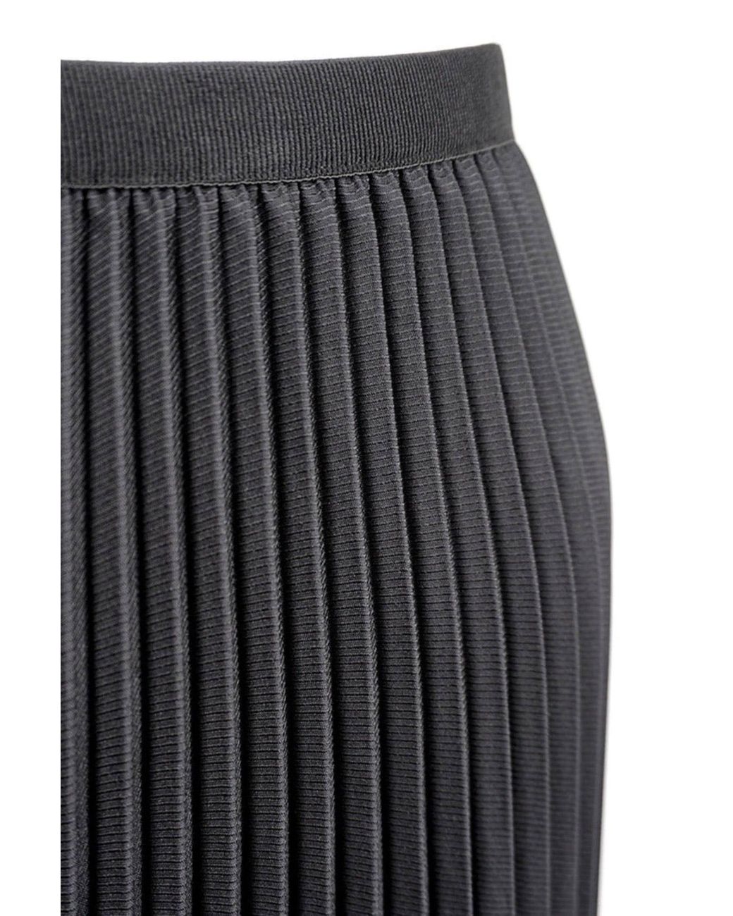 Wild Cosmos Blue Kate Ombre Pleated Skirt