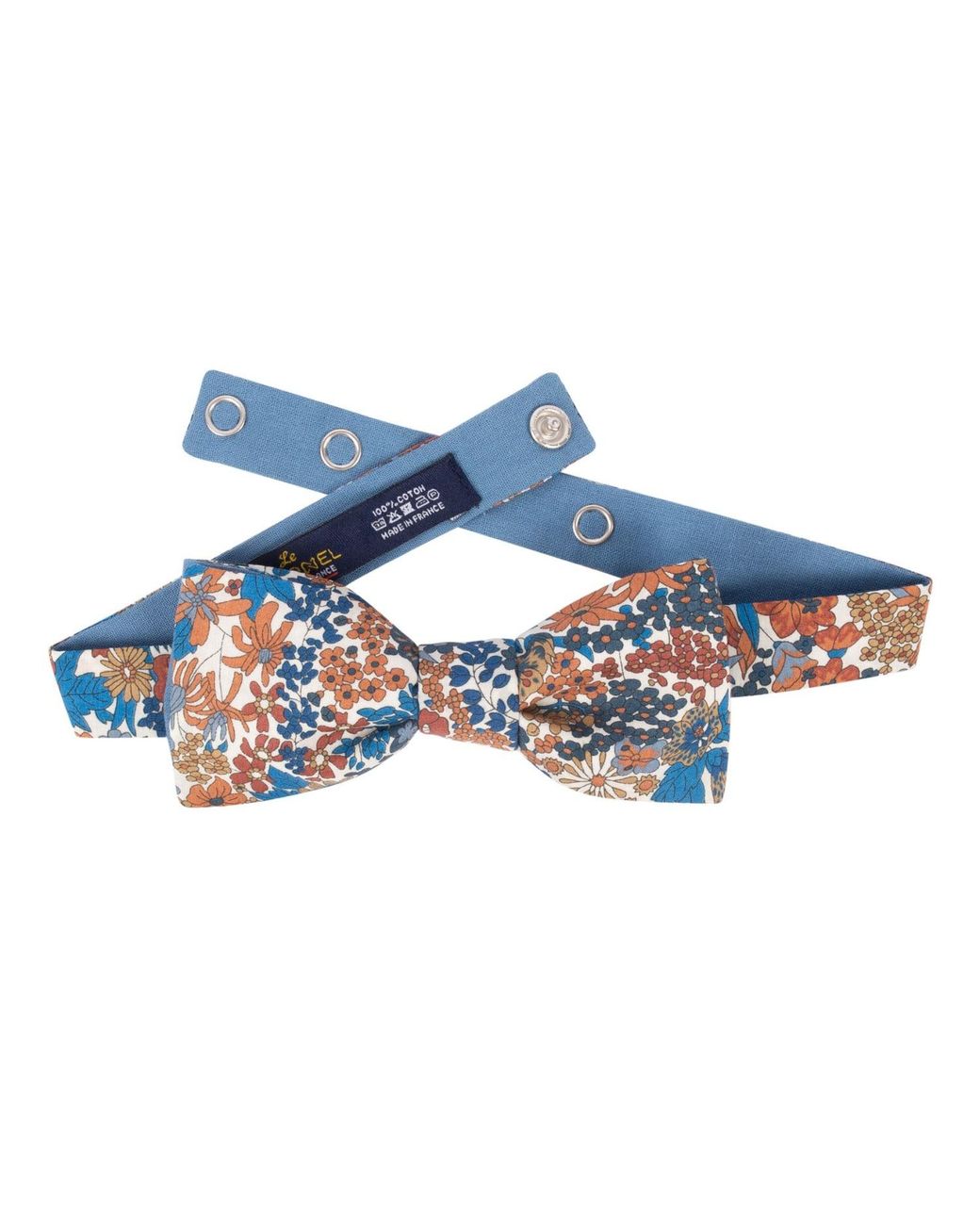 LE COLONEL Blue Neutrals Liberty Margaret Bow Tie for men