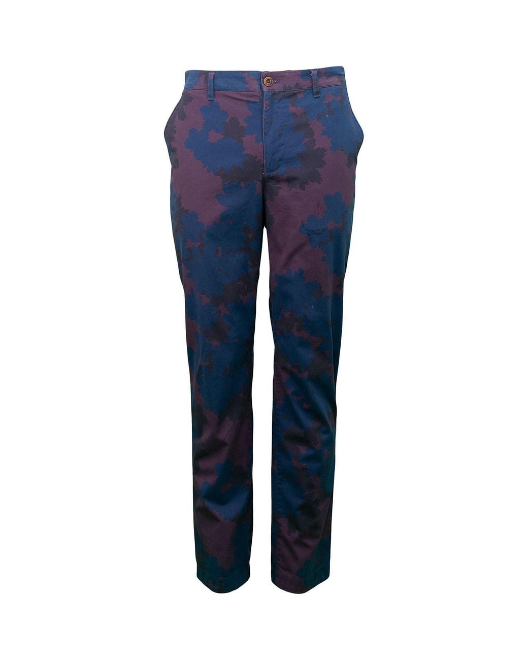 Lords of Harlech Blue Charles Salerno Floral Pant for men