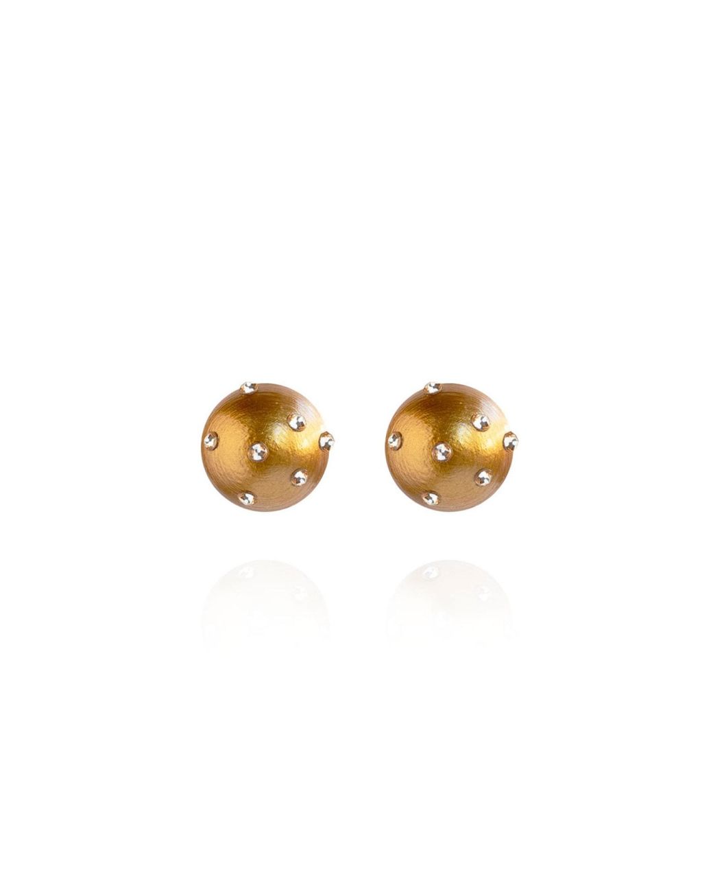 Saule Label Metallic Gaia Jet Petite Earrings