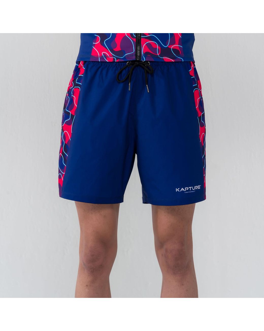 Kapture Purple Neo City Camo Shorts for men