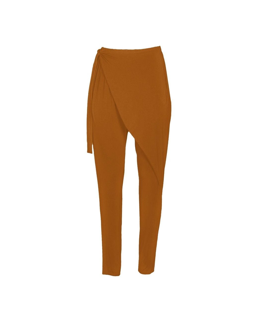 carlton jones Brown Bamboo Wrap Pant