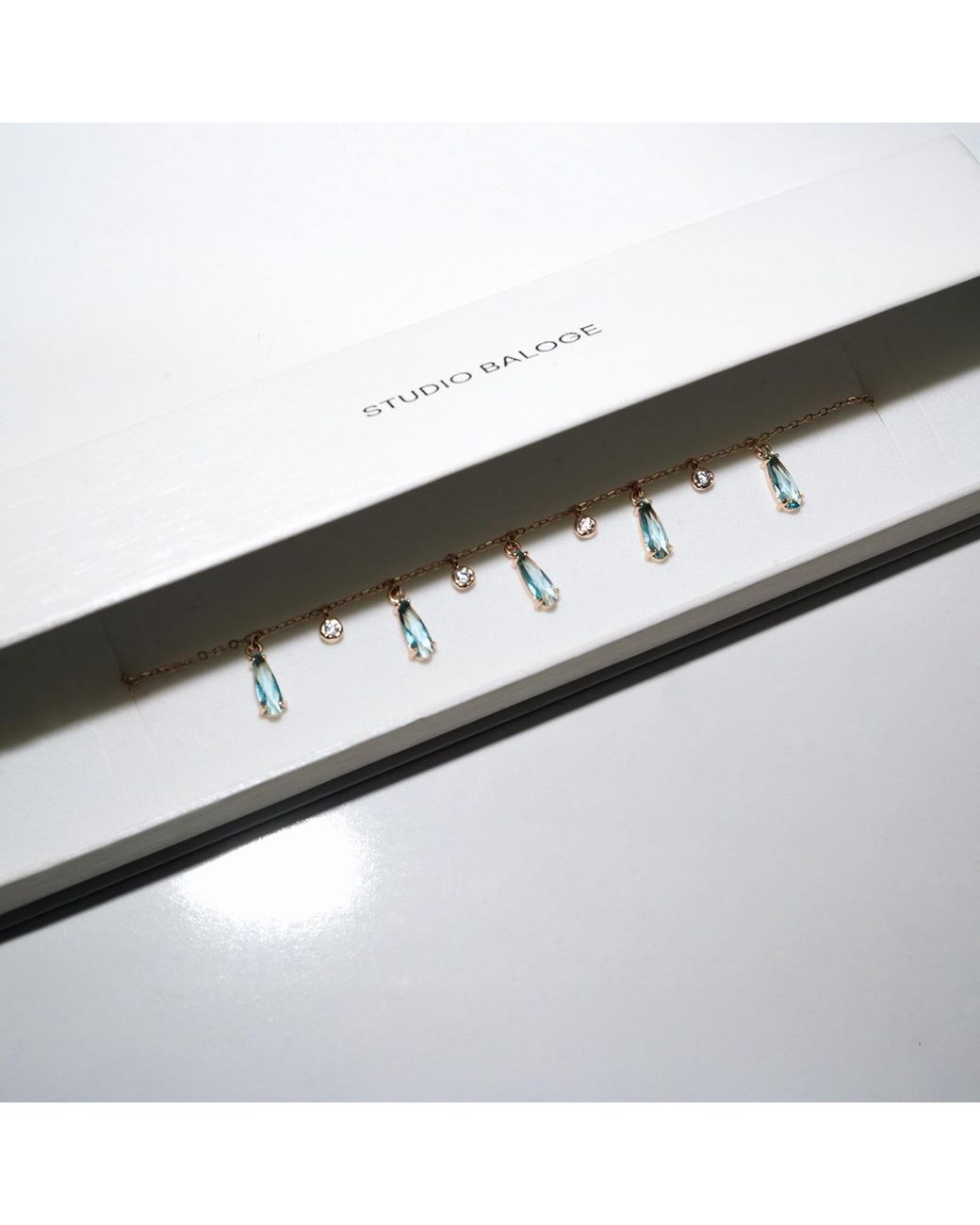 Studio Baloge Metallic Cascade Bracelet – Azure