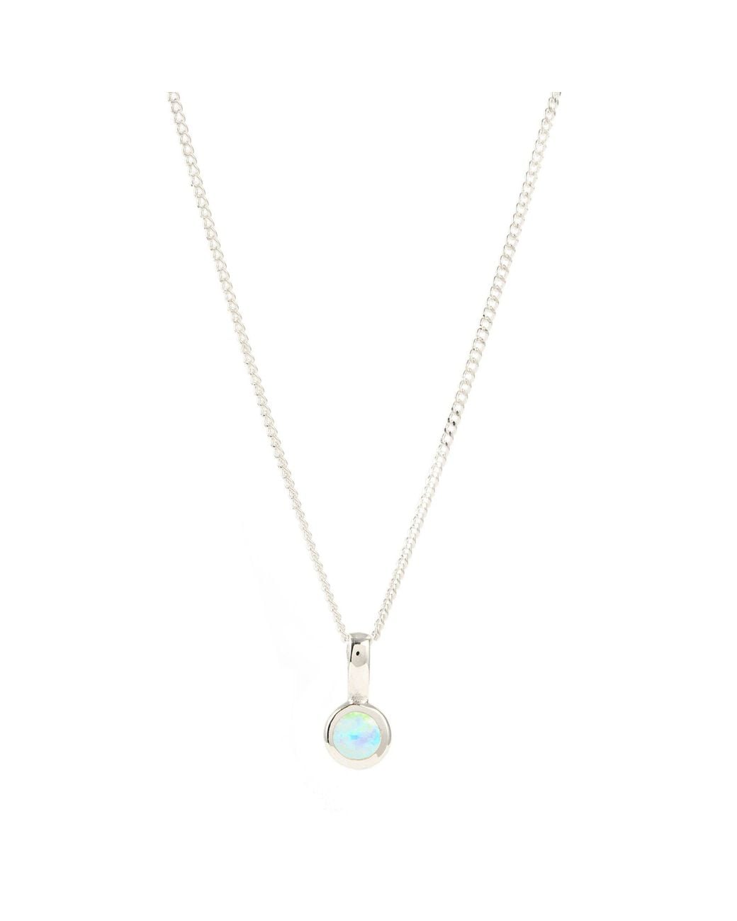 Charlotte's Web Jewellery Metallic October Birthstone Charm Necklace