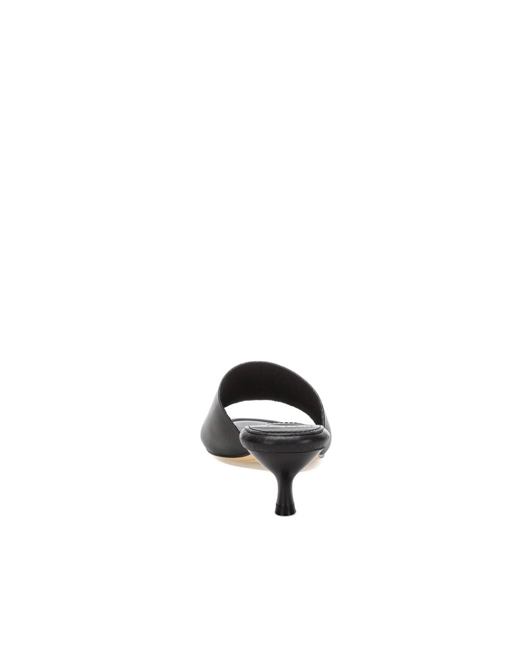 Rag & Co Black Vizzini Kitten Heel Sandals
