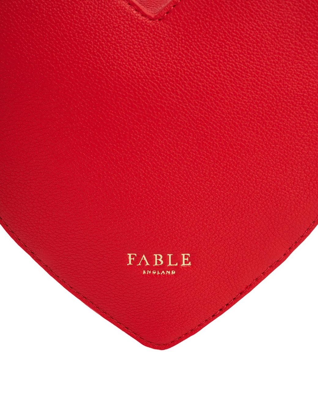 Fable England Red Penelope Heart Crossbody Bag