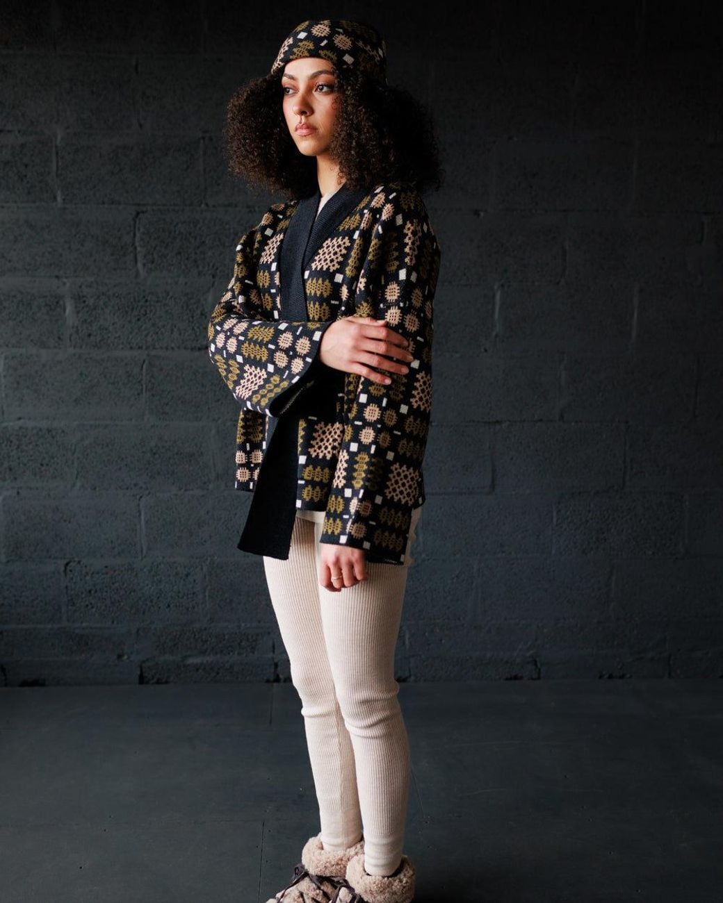 Mabli Blue Carthen Merino Wrap Cardigan