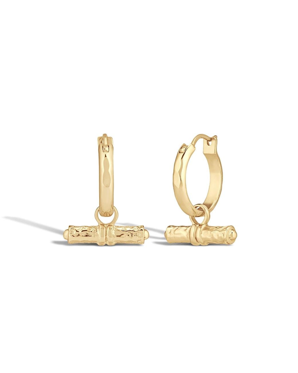 Formation Co. Jewellery Metallic Margot T-Bar Hoops
