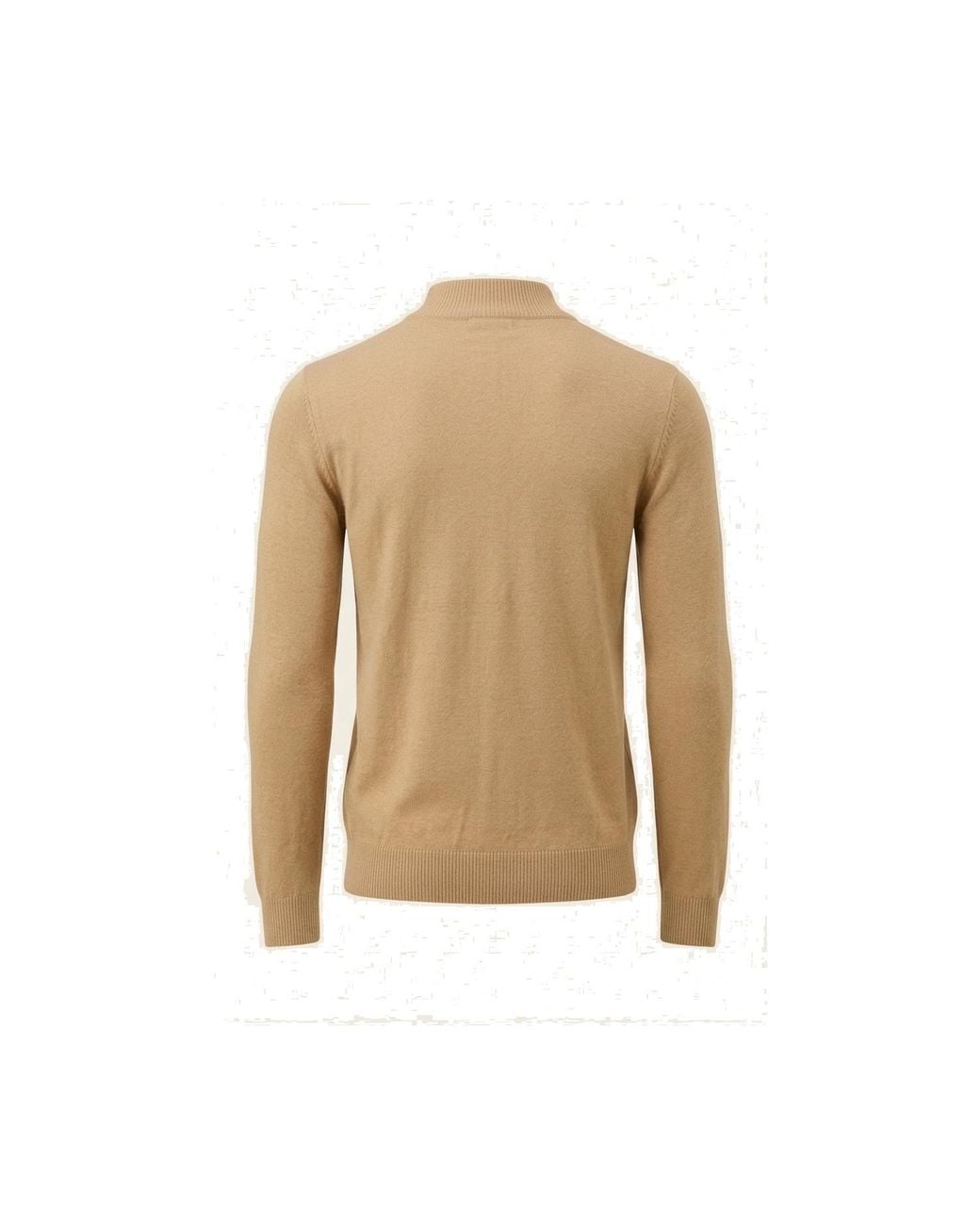 Ron Tomson Natural Neutrals Mock Neck Relaxed Sweater for men