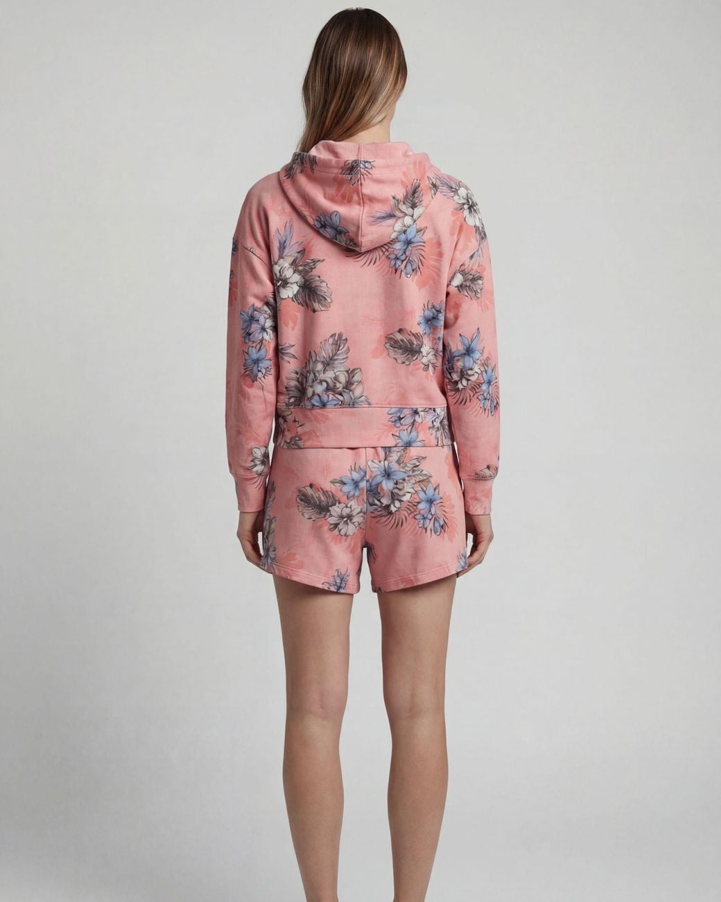 Lords of Harlech Red Penelope Exotic Floral Coral Drawstring Short