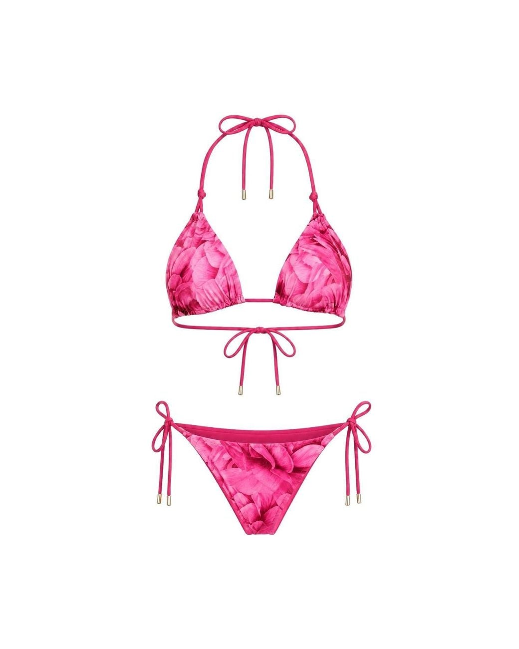 Room 24 Pink Reversible Rosie Triangle Rose Print