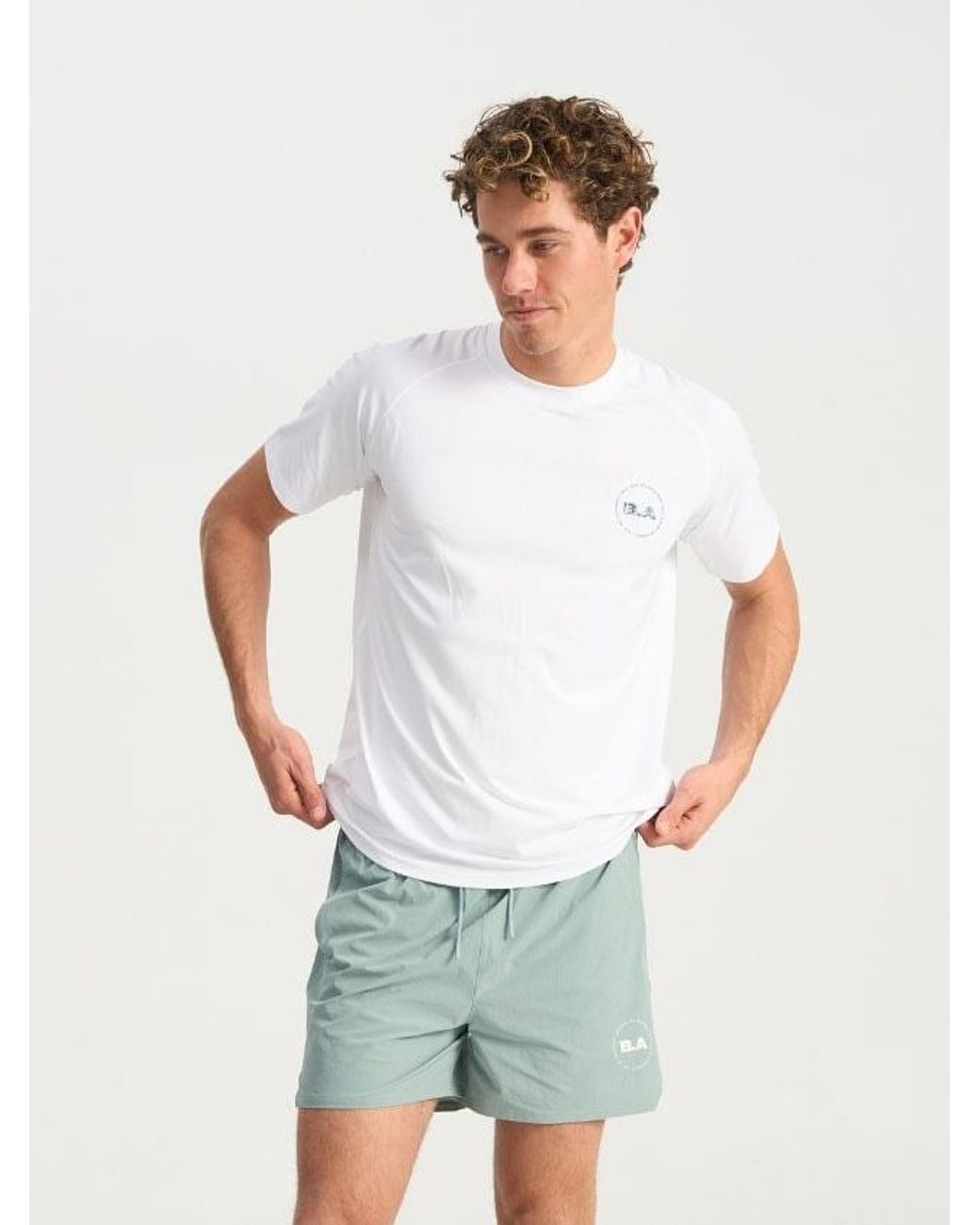Bondi Active White Cultivate Tech Tee for men