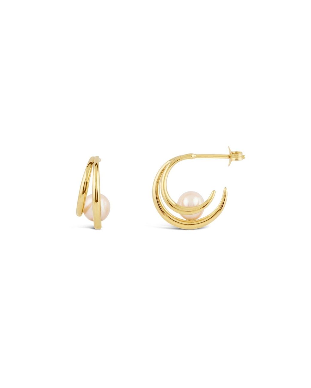 Dinny Hall Metallic Toro Pearl Double Hoops