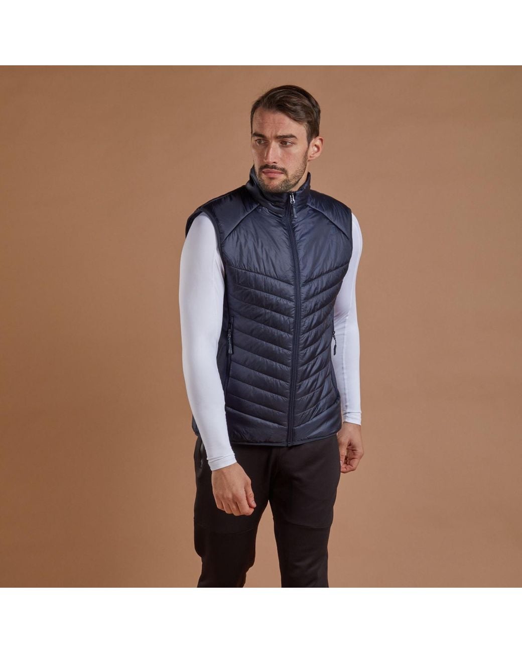 NUMBAT Blue Thermal Gilet for men