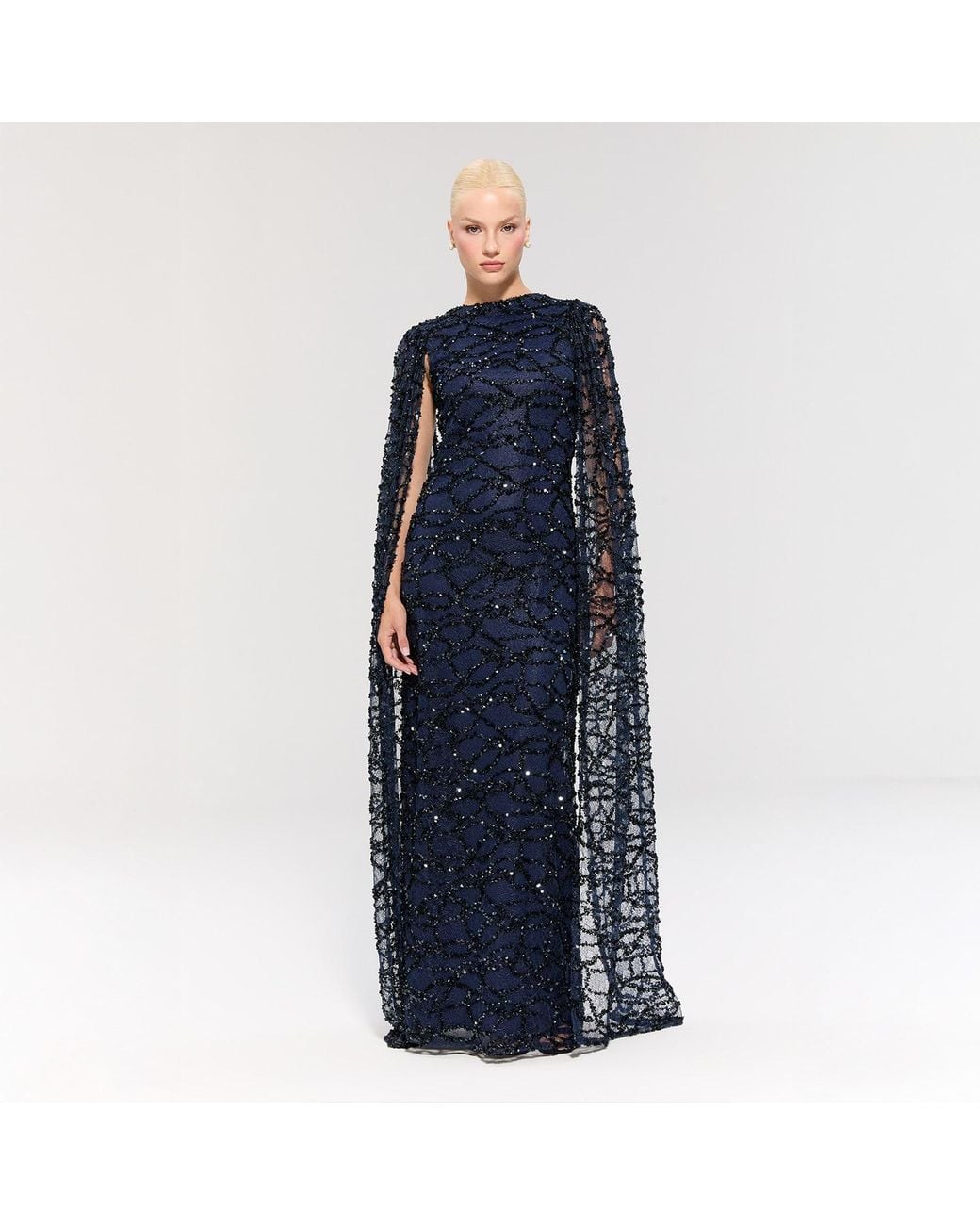Nur Karaata Blue Imperial Gala Gown