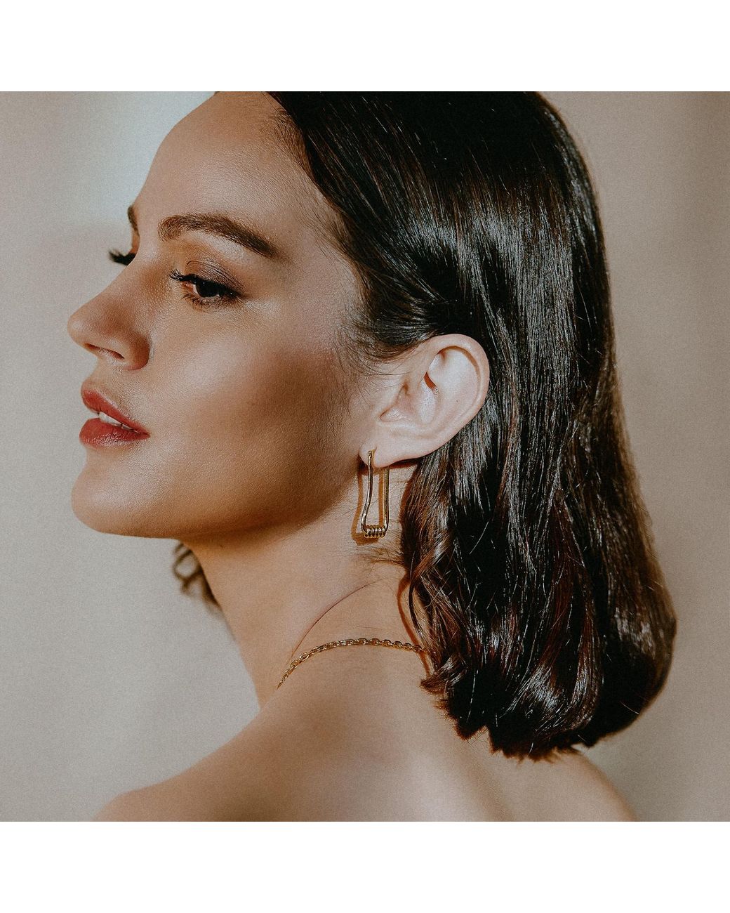 Lait & Lune Metallic Metope Earrings