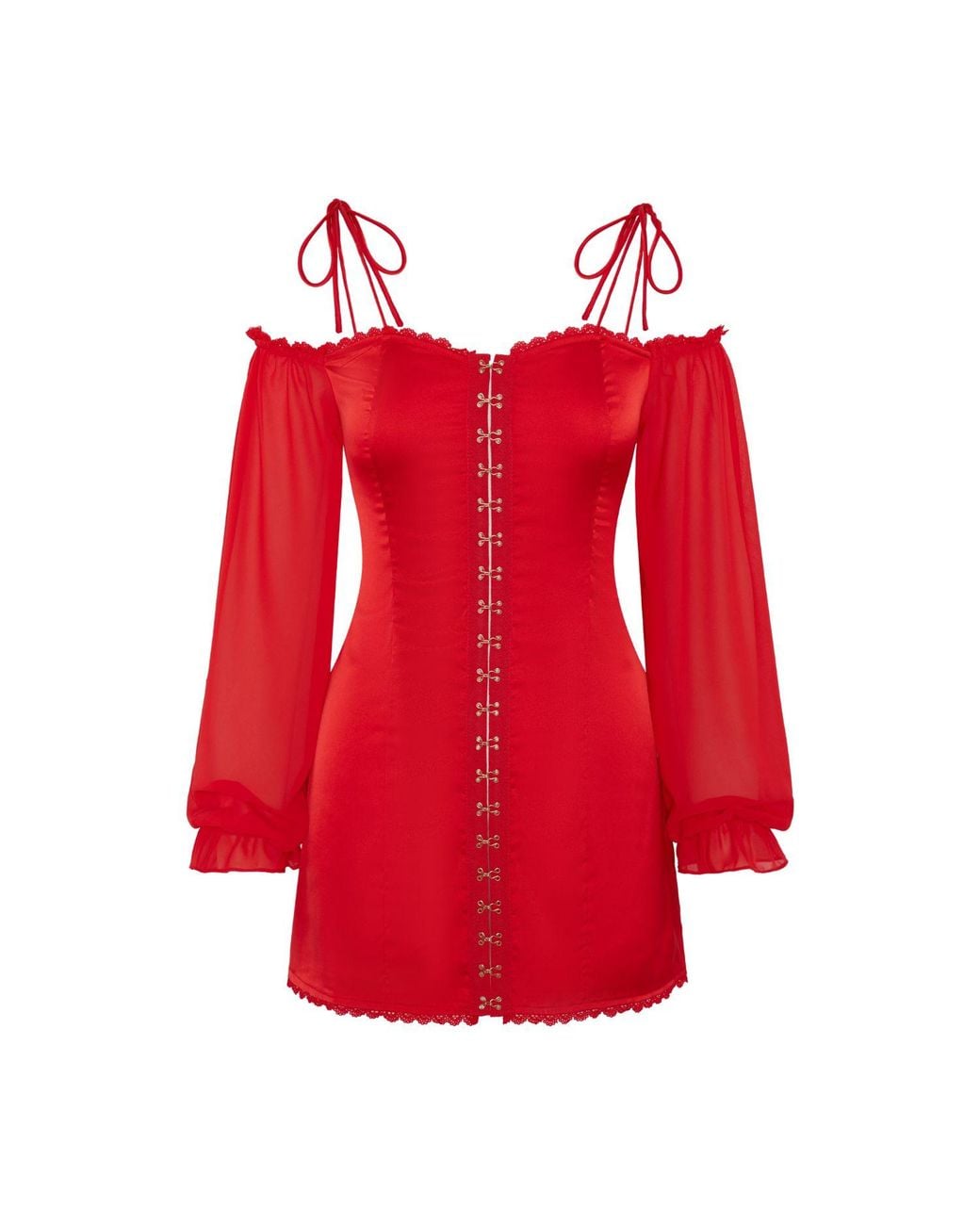 Empress Mimi Red Heartbreaker Mini Corset Dress