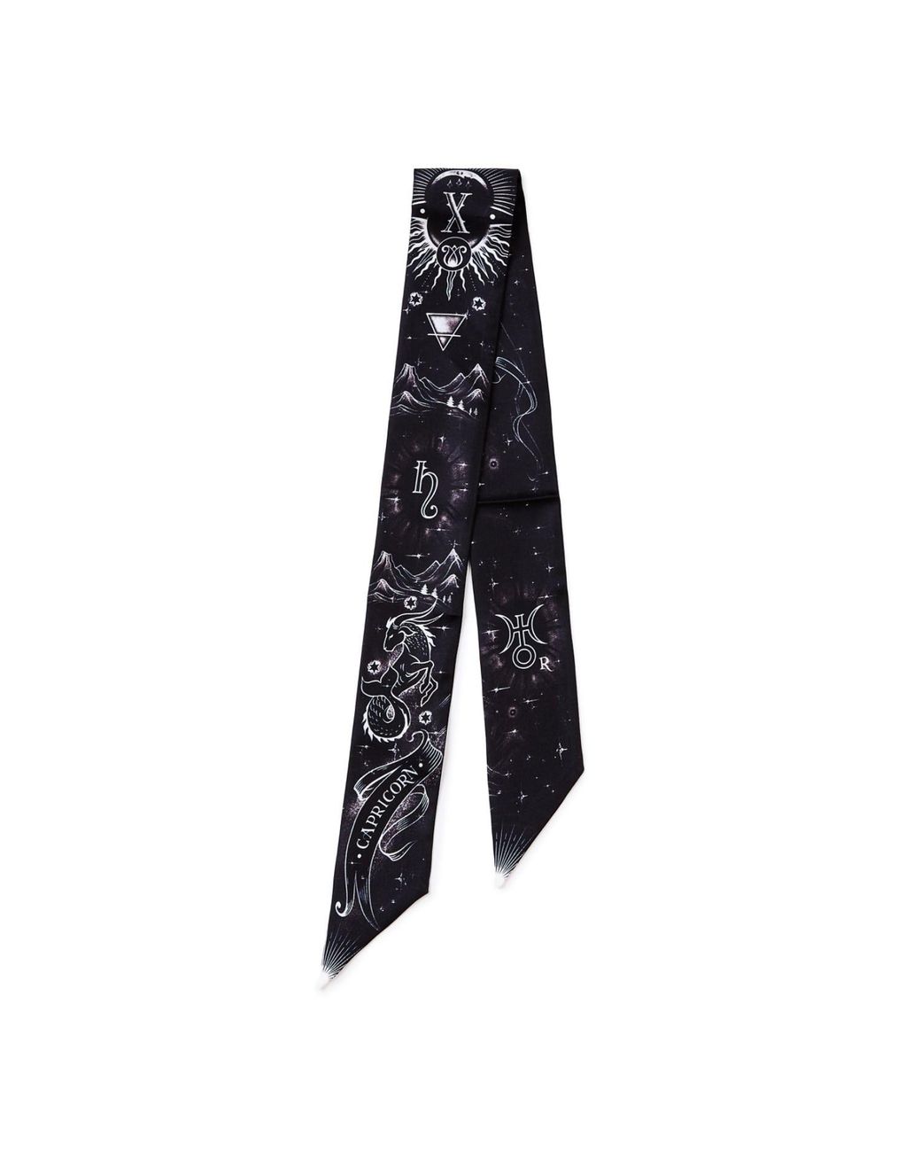 Silk&Soul Black Capricorn Zodiac Twilly