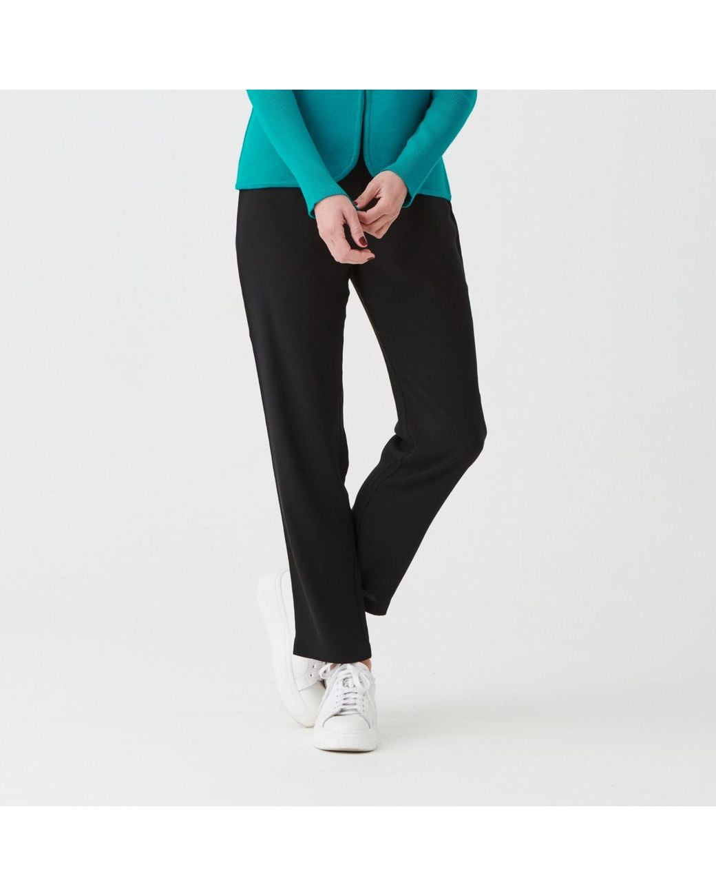 Perlavera Blue Nora Pull On Pant Without Pocket